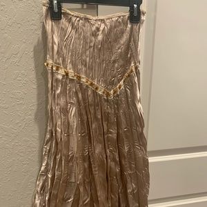 Gold Metallic Skirt